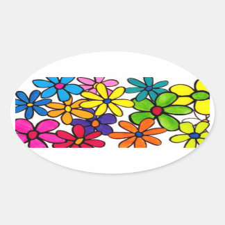 fun flowers sticker