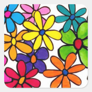 fun flowers sticker