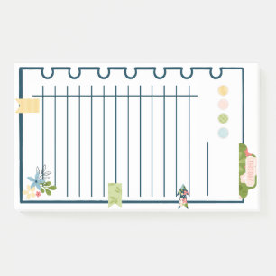 Fun Flowers & Tabs Notes Lrg Post-it Notes