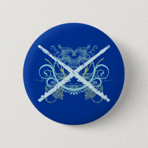 Fun Flute Grunge Button
