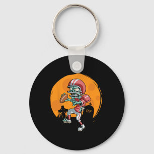 Fun Footll Zombie Player Halloween Footll Sport Gi Key Ring