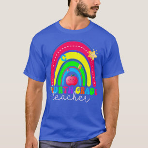 Fun Fourth Grade Rainbow, Colourful Back to School T-Shirt