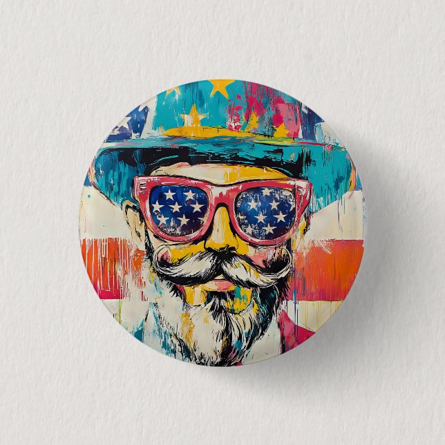 Fun Fourth of July  3 Cm Round Badge (Front)
