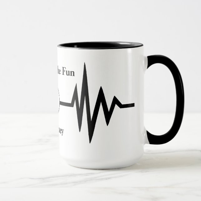 Fun Frequency Line Smile Mug (Right)