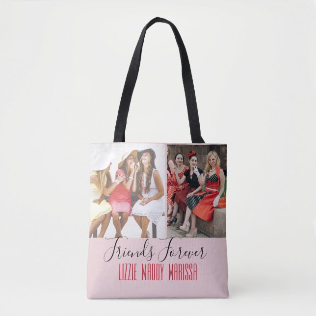 Fun Friendship Customised Photo   Tote Bag (Front)