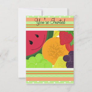 Fun Fruit Party Invitation