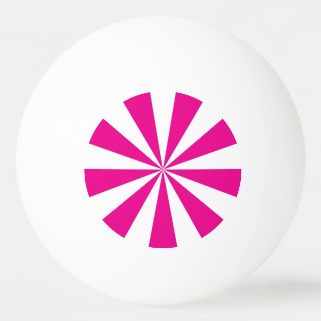 Fun Funky Customisable Peppermint Candy  Ping Pong Ball (Front)