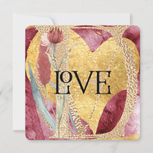 Fun, Funky Modern LOVE Valentines Holiday Card