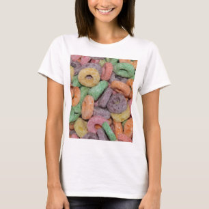 Fun Funny Cereal Food Pattern T-Shirt
