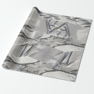 Fun Funny Duct Tape Silver Wrapping Paper
