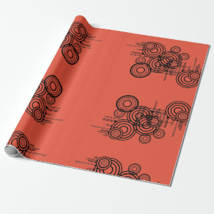 Fun Futuristic Shapes Wrapping Paper