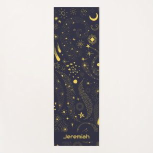 Fun Galaxy Far Away Personalised Outer Space Yoga Mat