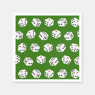 Fun Gambling dice Casino pattern party napkins