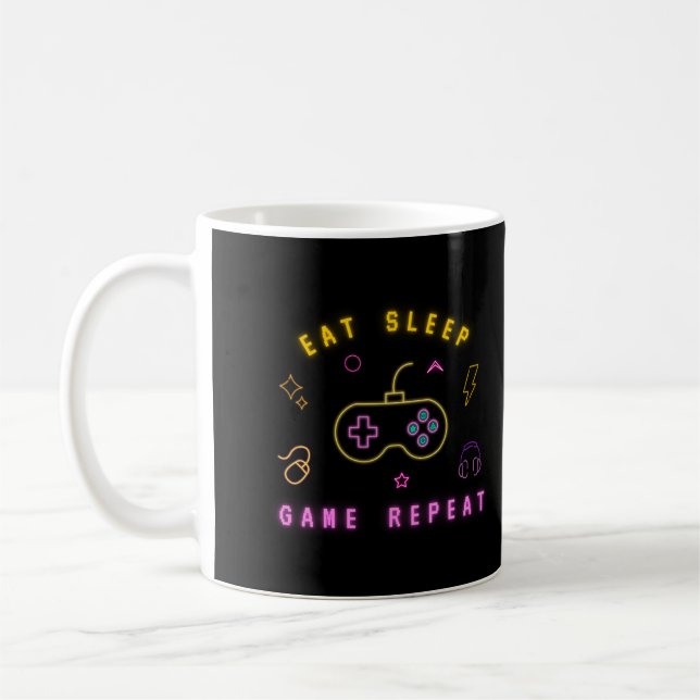 fun game for kids - funny cute design for school coffee mug (Left)