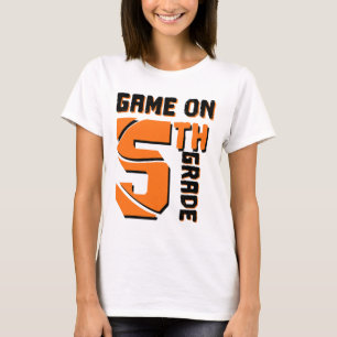 Fun Game On 5th Grade Sketll First Day Of School B T-Shirt