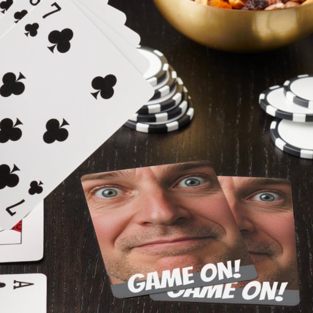 Fun Game On Photo Personalised Poker Playing Cards (Creator Uploaded)