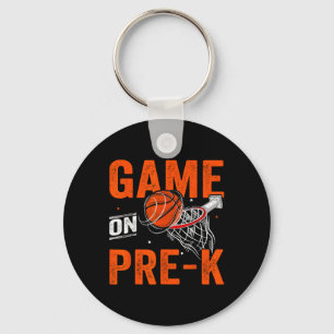 Fun Games On Pre-K Basketball First Day Of School Key Ring