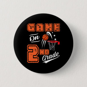 Fun Games On Second Grade Bysketbyll First Day Of 6 Cm Round Badge