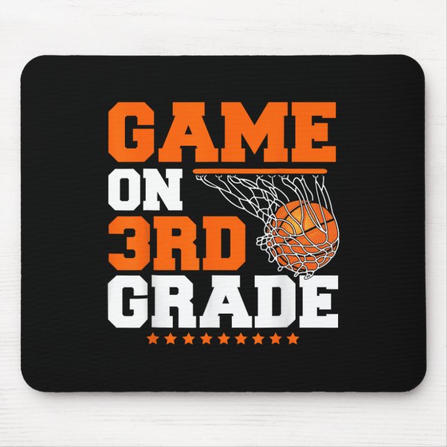 Fun Games On Third Grade Bysketbyll First Day Of S Mouse Pad (Front)