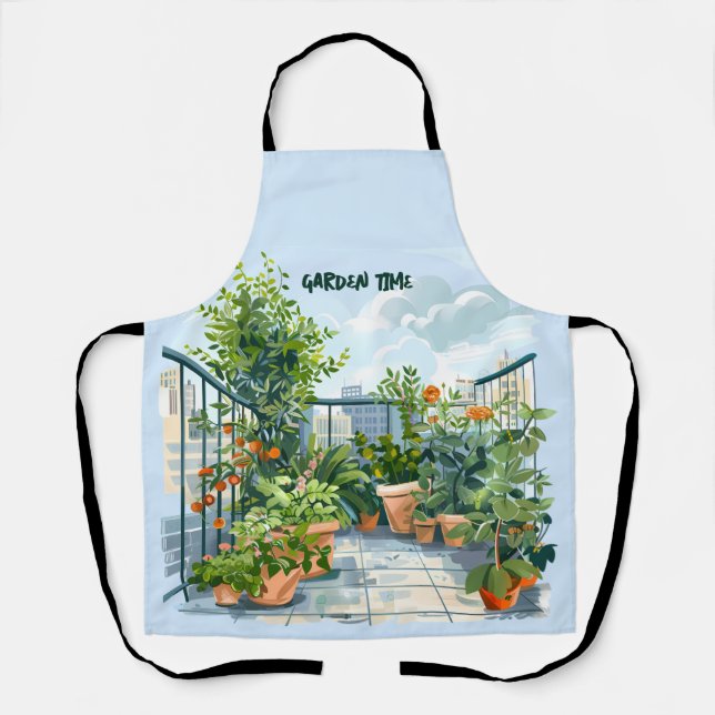 Fun Gardening Quote Beautiful Garden Path Gardener Apron (Front)