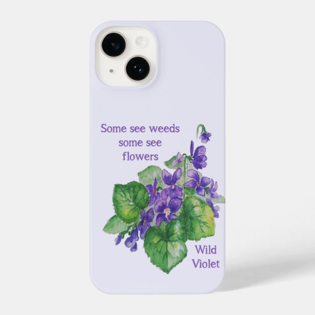 Fun Gardening Quote Some see Weeds Inspirational iPhone Case (Back)
