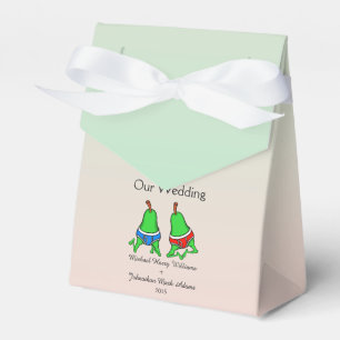 Fun Gay Pair or Pears Wedding Favour Box