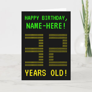 Fun, Geeky, Nerdy "32 YEARS OLD!" Birthday Card