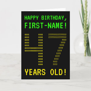 Fun, Geeky, Nerdy "47 YEARS OLD!" Birthday Card