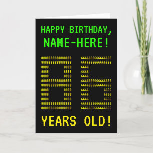 Fun, Geeky, Nerdy "86 YEARS OLD!" Birthday Card