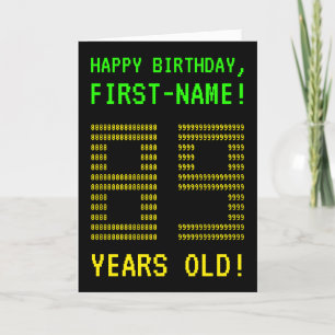 Fun, Geeky, Nerdy "89 YEARS OLD!" Birthday Card