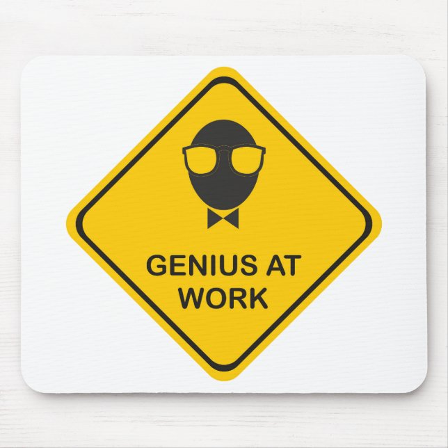 Fun Genius at Work Mouse Pad (Front)