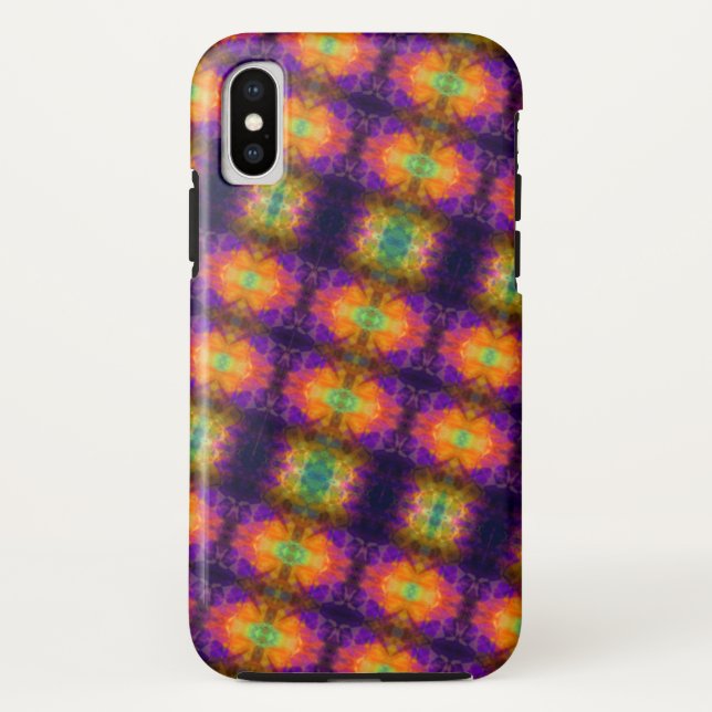 Fun Geometric Colourful Pattern Case-Mate iPhone Case (Back)