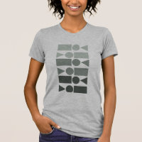 Fun Geometric Shapes Design in Grey Ombre