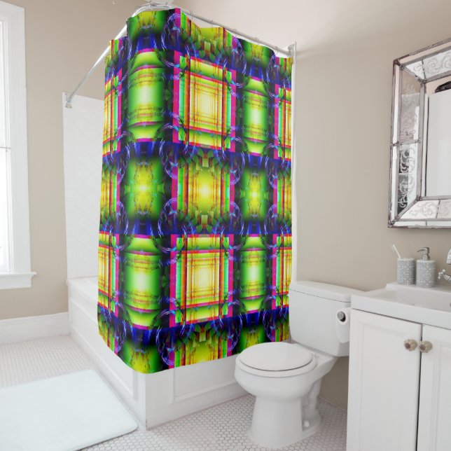 Fun Geometrics..... Shower Curtain (In Situ)