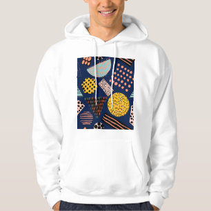 Fun Geometry: Abstract Multicolor Pattern Hoodie