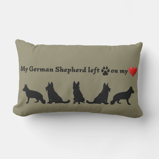 Fun German Shepherd Dog  Pet Quote Outdoor Cushion (Front)
