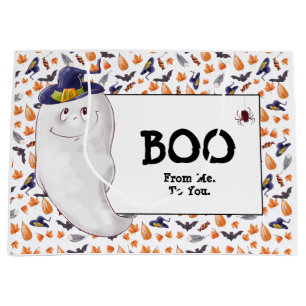 Fun Ghost Boo Halloween Large Gift Bag