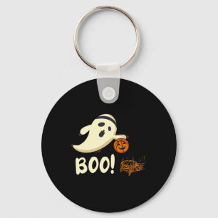 Fun Ghost Player Boo Basketball Halloween Costume Key Ring