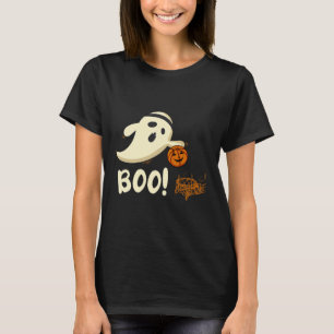 Fun Ghost Player Boo Basketball Halloween Costume  T-Shirt