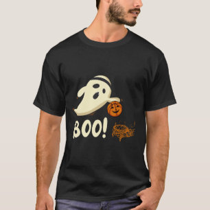 Fun Ghost Player Boo Bysketbyll Halloween Costume T-Shirt