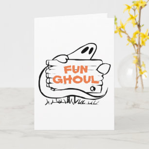 Fun Ghoul Funny Italian Ghost Halloween Greeting Card