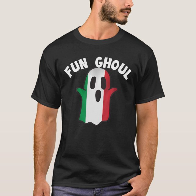 Fun Ghoul Halloween Themed Gift Italy Lovers Gift T-Shirt (Front)