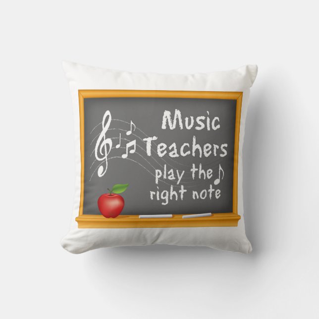Fun Gift for Music Teachers  Cushion (Front)