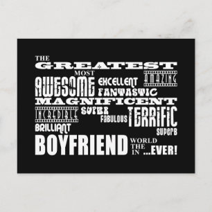 Fun Gifts for Boyfriends : Greatest Boyfriend Postcard