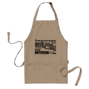 Fun Gifts for Boyfriends : Greatest Boyfriend Standard Apron