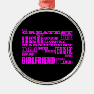 Fun Gifts for Girlfriends : Greatest Girlfriend Metal Tree Decoration