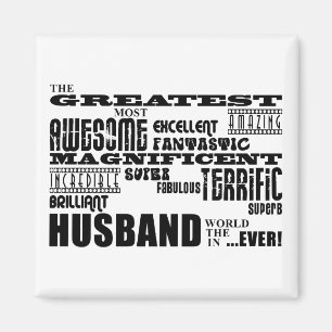 Fun Gifts for Husbands : Greatest Husband Magnet