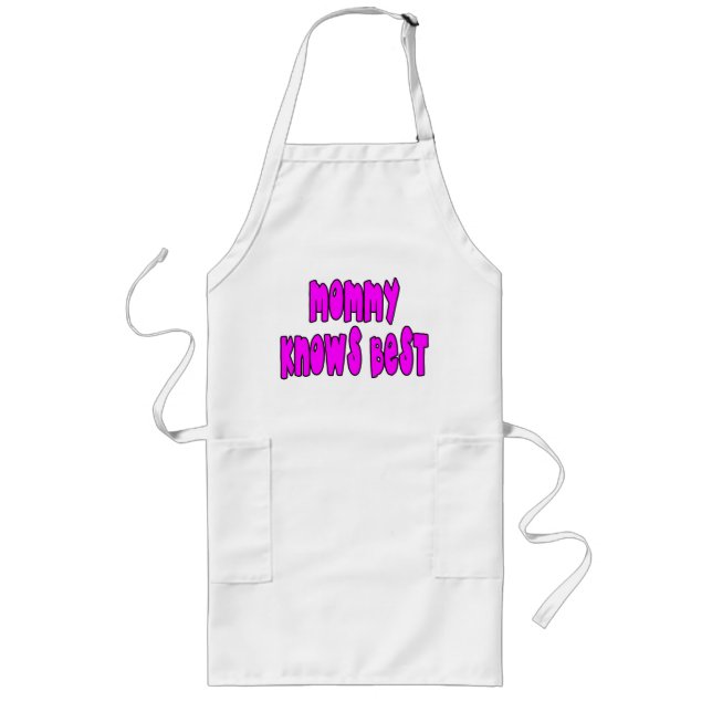 Fun Gifts for Moms : Mummy Knows Best Long Apron (Front)