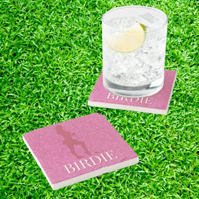 Fun Gifts for Women Golfers Stone Coaster (Discover fun and sparkly gifts for the lady golfer in your life! )