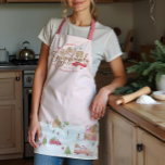 Fun Gingerbread Bakery Co Personalised Family Name Apron<br><div class="desc">Step into a whimsical world of holiday cheer with our Fun and Festive Gingerbread Baking Co. Apron. Perfect for the baking enthusiast or anyone who loves to embrace the spirit of the season, this apron showcases our exclusive hand-painted watercolor design, featuring a delightful gingerbread town filled with festive charm. Every...</div>
